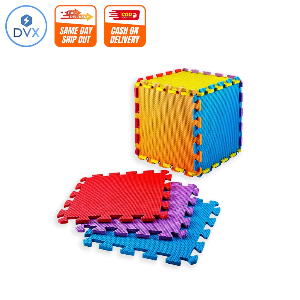 Puzzle Floor Tiles Multi Color EVA Soft Interlocking Foam Mats