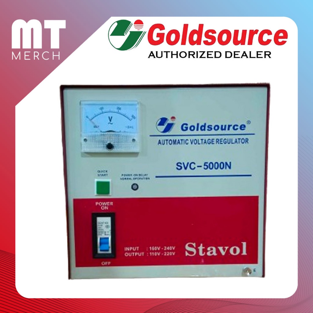 Goldsource Automatic Voltage Regulator 5000 watts AVR with Time Delay ...
