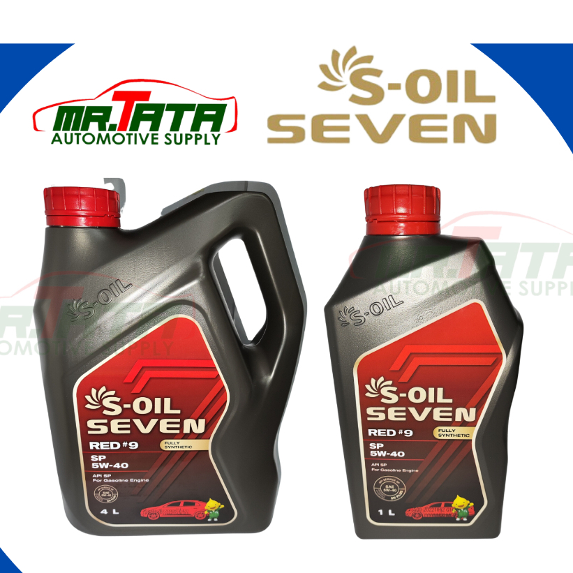 S-Oil Seven Red 9 5w40 Fully Synthetic Gasoline Engine Oil (S-Oil7