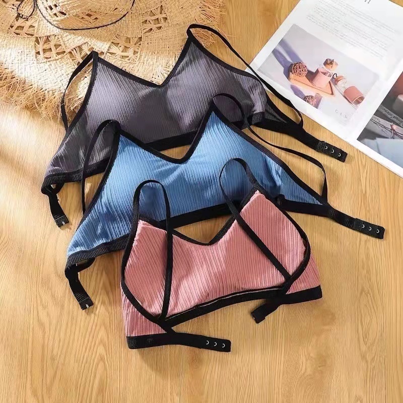 Women Sexy Single Threaded Push Up Brallete Cotton Comfortable Bra ...