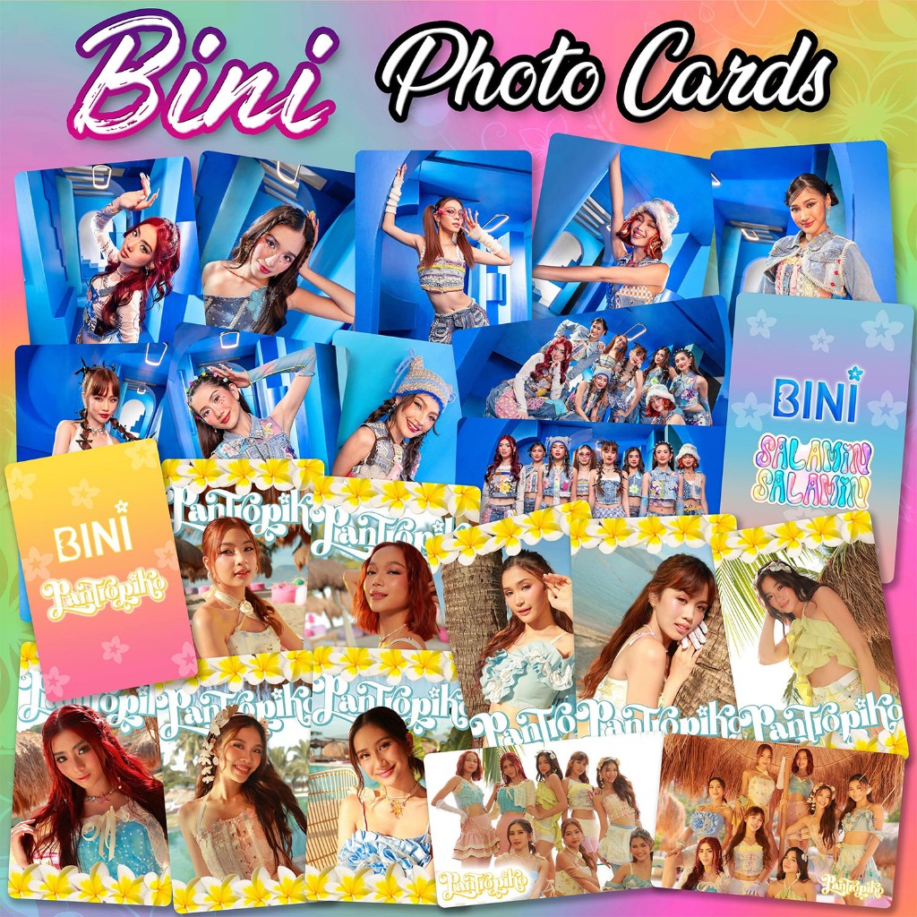 BINI PHOTO CARDS / LOMO CARD HIGH QUALITY SET OF 10 PCS. NOT OFFICIAL ...