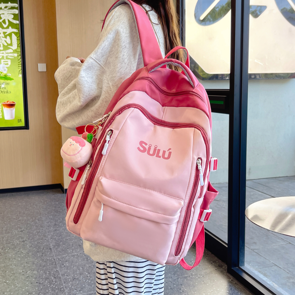 Korean Ins Schoolbag Women's Japanese Harajuku Girls Cute Style Student ...