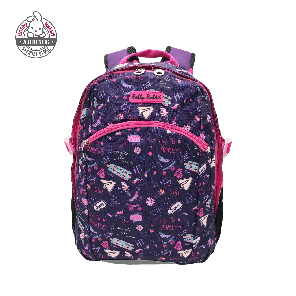 Robby Rabbit Unicorn Wonderland Backpack 16-Inch (Purple, Pink, Unicorn ...