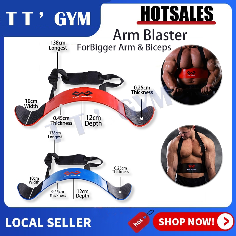 Arm Blaster Bicep Curl Thick Aluminum Adjustable Bodybuilding Bicep ...