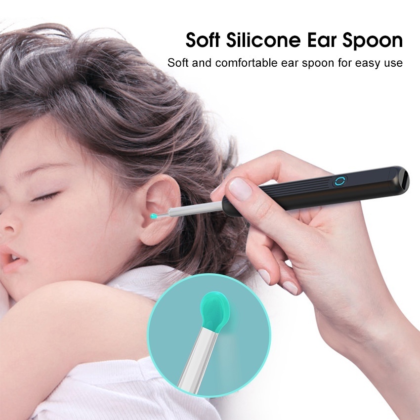 Wireless Smart Visual Ear Cleaner Otoscope Ear Wax Removal Tool with ...