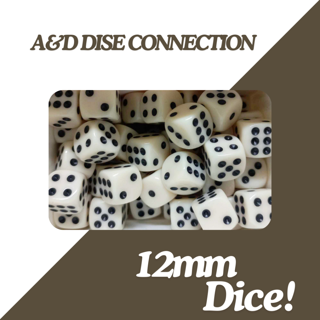 1pc. Mini Basic Dice Ivory 12mm (sold per piece) | Shopee Philippines