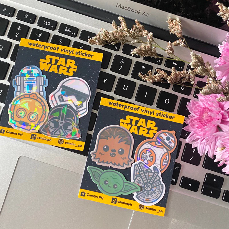 Star Wars 4pcs Holographic Sticker Pack