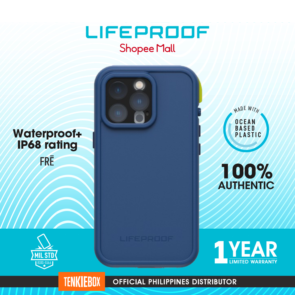 LifeProof WaterProof Case for iPhone 13 Pro | FRE Black / Onward Blue ...