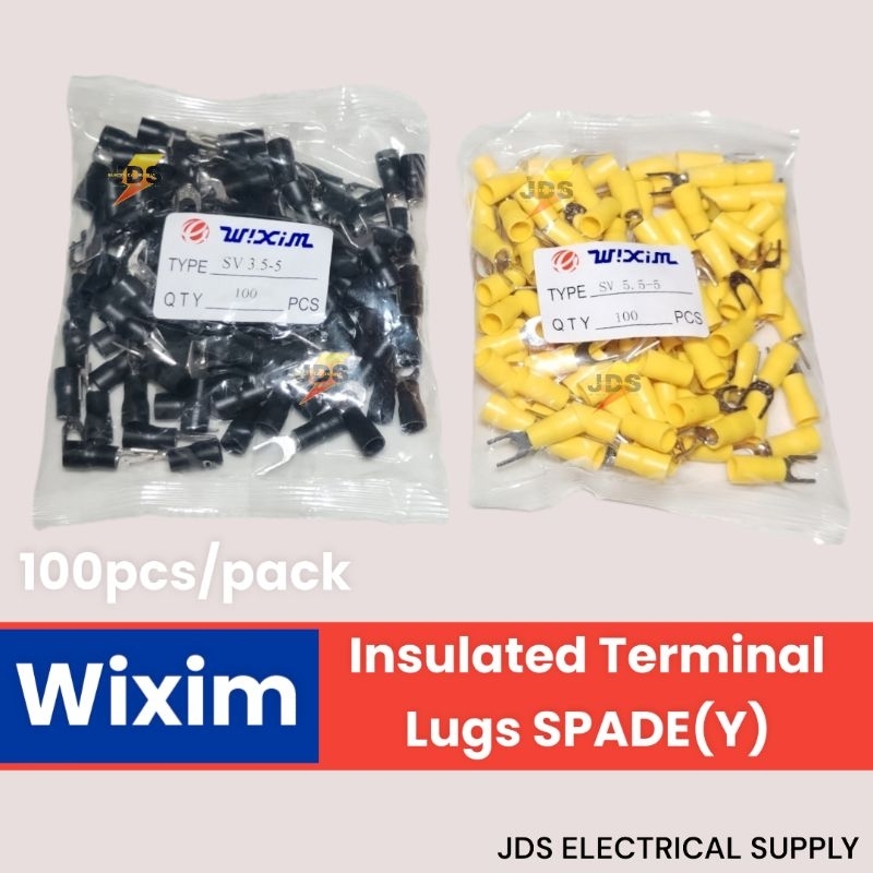 WIXIM Insulated Terminal Lugs SHADE 1.25-4, 2-4, 3.5-5, 5.5-5 | Shopee ...
