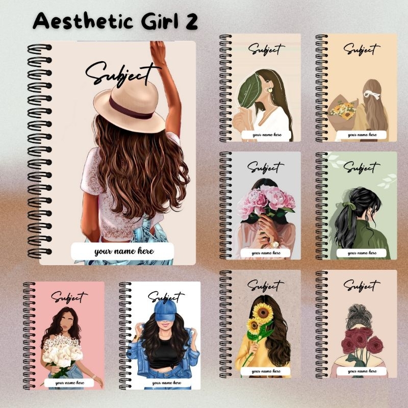 Personalized Notebook (Aesthetic Theme) | Shopee Philippines