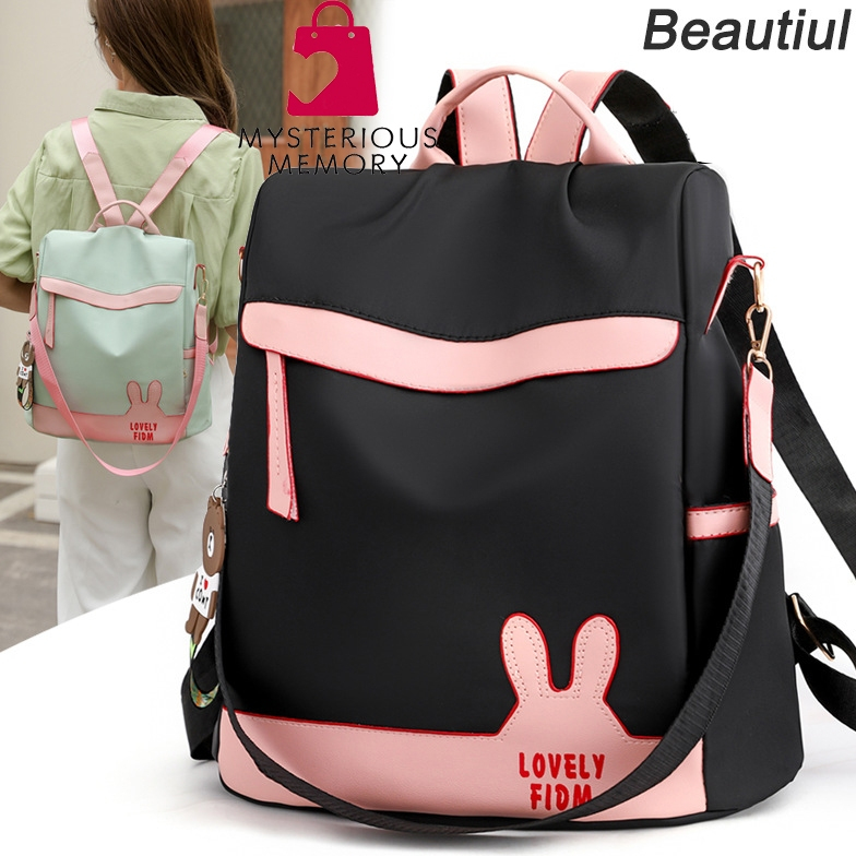 Korean Style Waterproof Backpack Women 2026.MYS Fashion Korean Style Waterproof Backpack Anti-Theft travel Bag ...