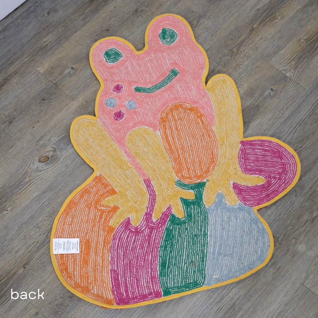 Dottie Studio Cute Colorful Frog Shaped Tufted Accent Rug 24x30 ...