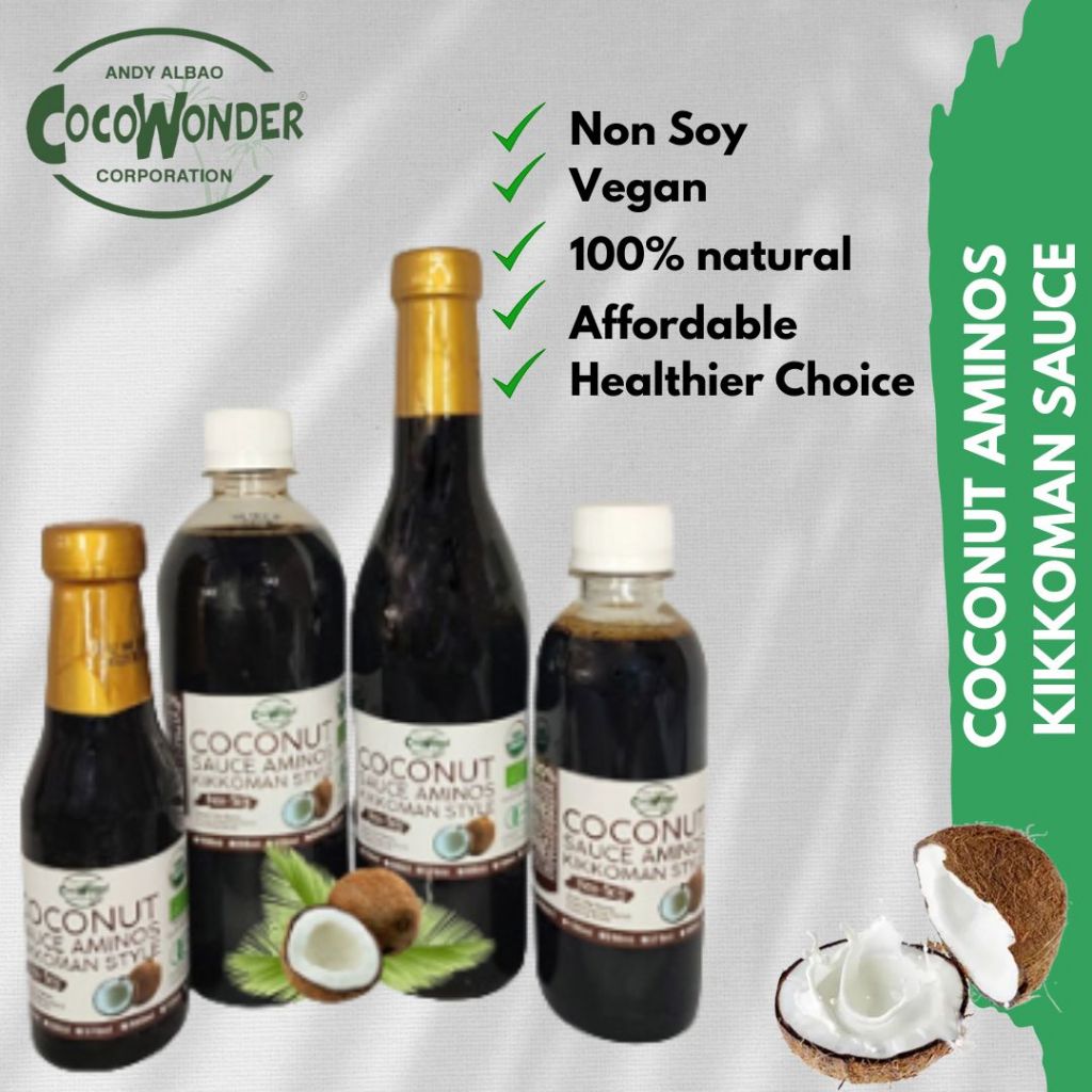 250ML CocoWonder Organic, COCONUT AMINOS KIKKOMAN STYLE SAUCE | Shopee ...