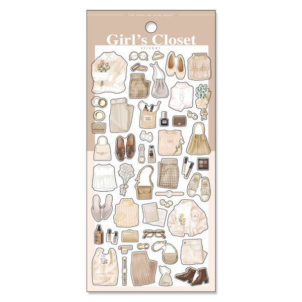 Mind Wave - Girl's Closet Sticker Sheet - Ivory | Shopee Philippines