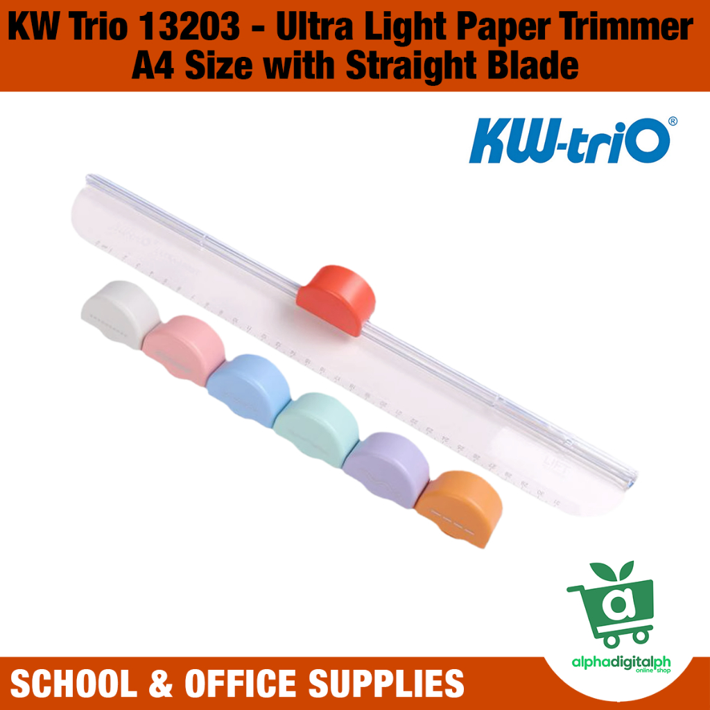 KW-Trio 13203 Ultra Light Paper Cutter Paper Trimmer 12 Inch Scrapbook ...