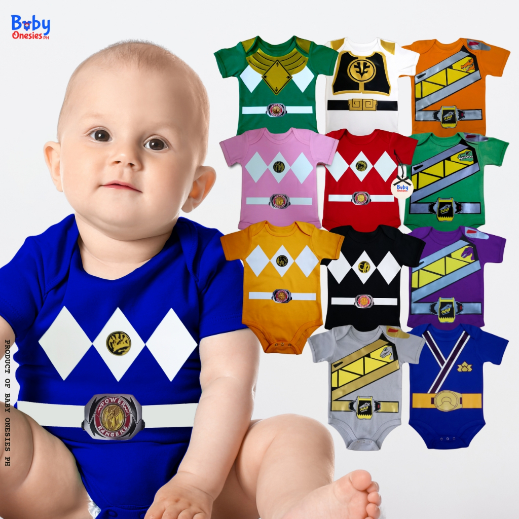 Baby Onesies PH Power Rangers Baby Costume 0-12 months Newborn Boy