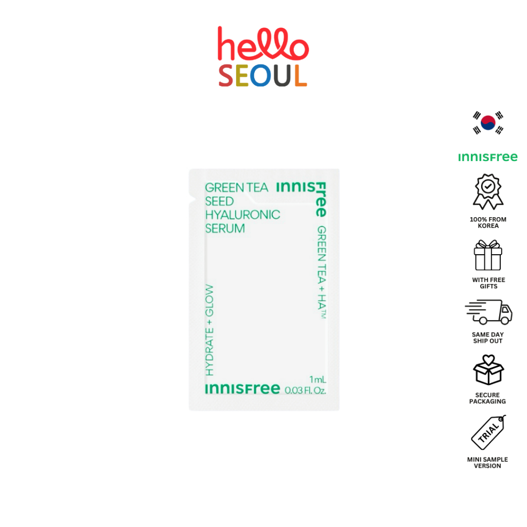 INNISFREE Green Tea Seed Hyaluronic Serum 1ml Sample | Shopee Philippines