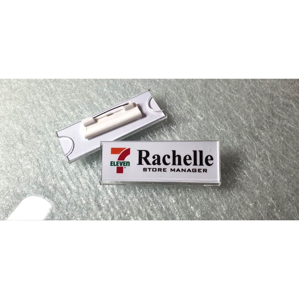Insertable Acrylic Nameplate with pin | Name Tag | Size 70x25mm ...
