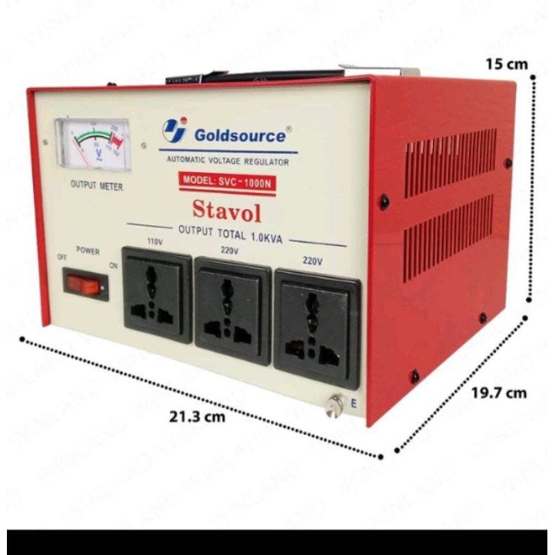 GOLDSOURCE AVR SVC-1000N SERVO MOTOR WITH TIME DELAY 1000WATTS | Shopee ...