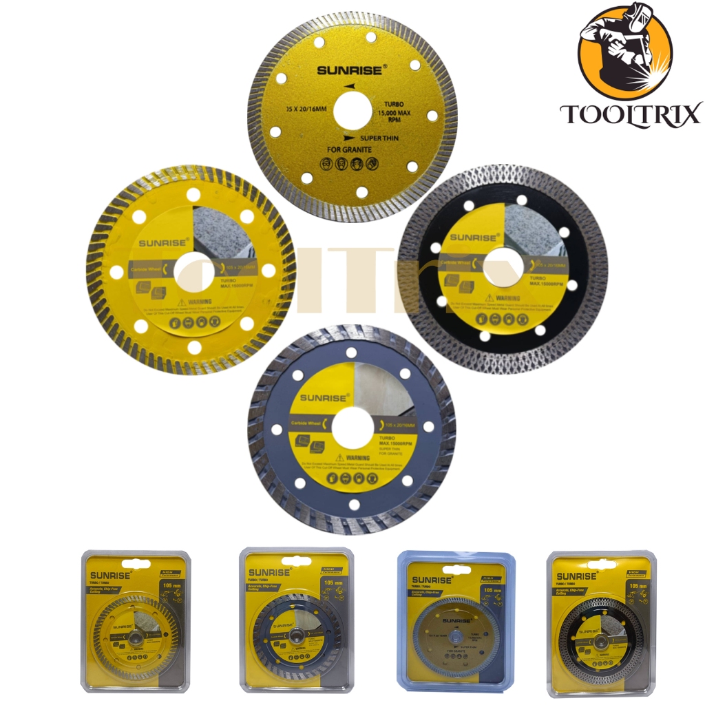 Sunrise Diamond Cutting Wheel TURBO Accurate, Chip-free Cutting 4 ...