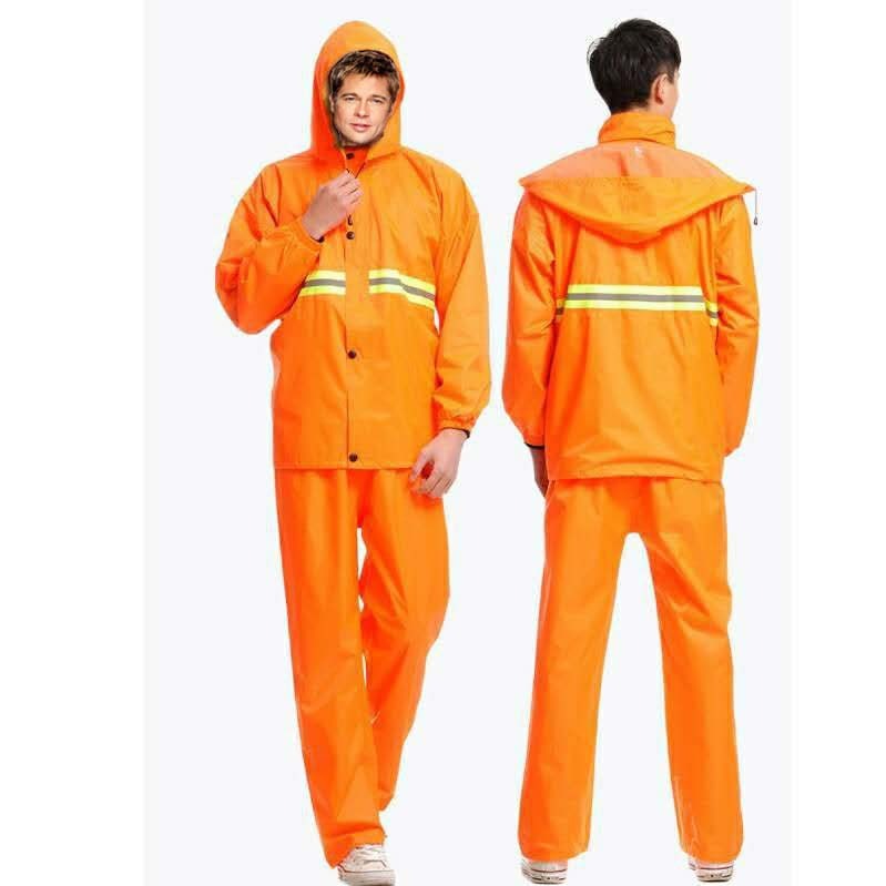 Raincoat jacket Pants Neon Colors Heavy Duty Rainware Wateproof