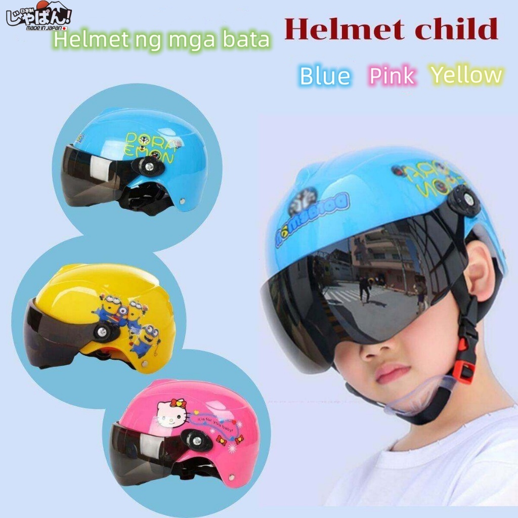 Children Four Seasons Motorcycle Helmets Open Face Electric Car Bike ...