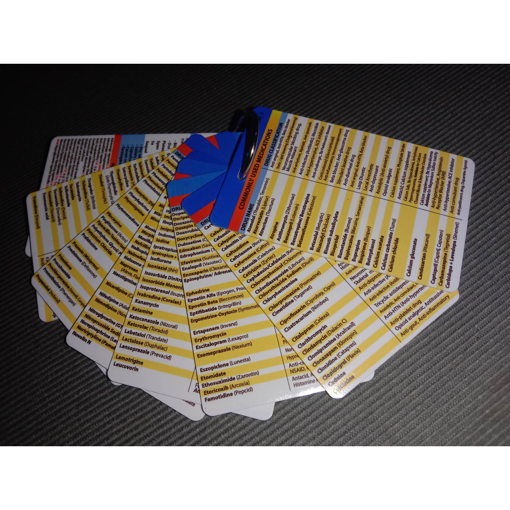SET 4: PVC Nursing Reference Cards | Shopee Philippines