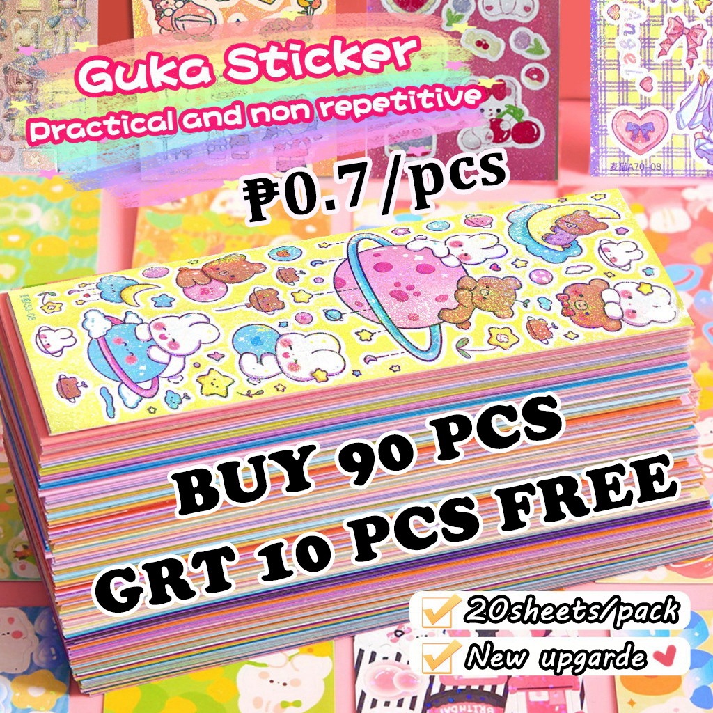 100PCS Cute Guka Stickers Kawaii Cartoon Stickers Children's Notebook ...