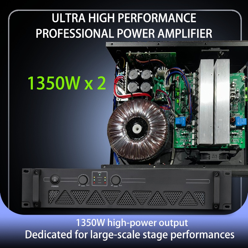 Professional two channel amplifier, Class H, audio equipment（Internal ...