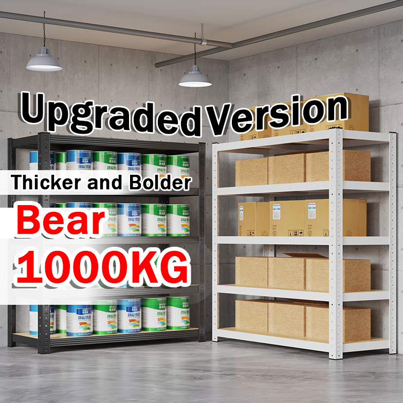 Boltless Steel Rack 3/5/6 Layers Adjustable Height All Metal Storage ...