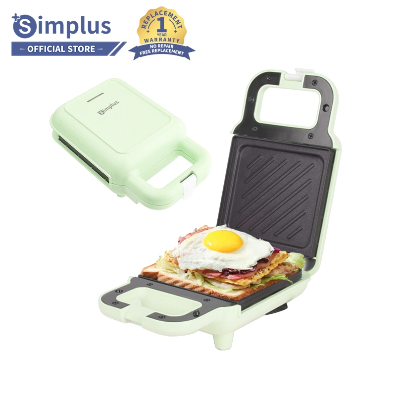 Sandwich Press SIMPLUS Electric Sandwich Maker - Non-Stick Plates, Cool ...