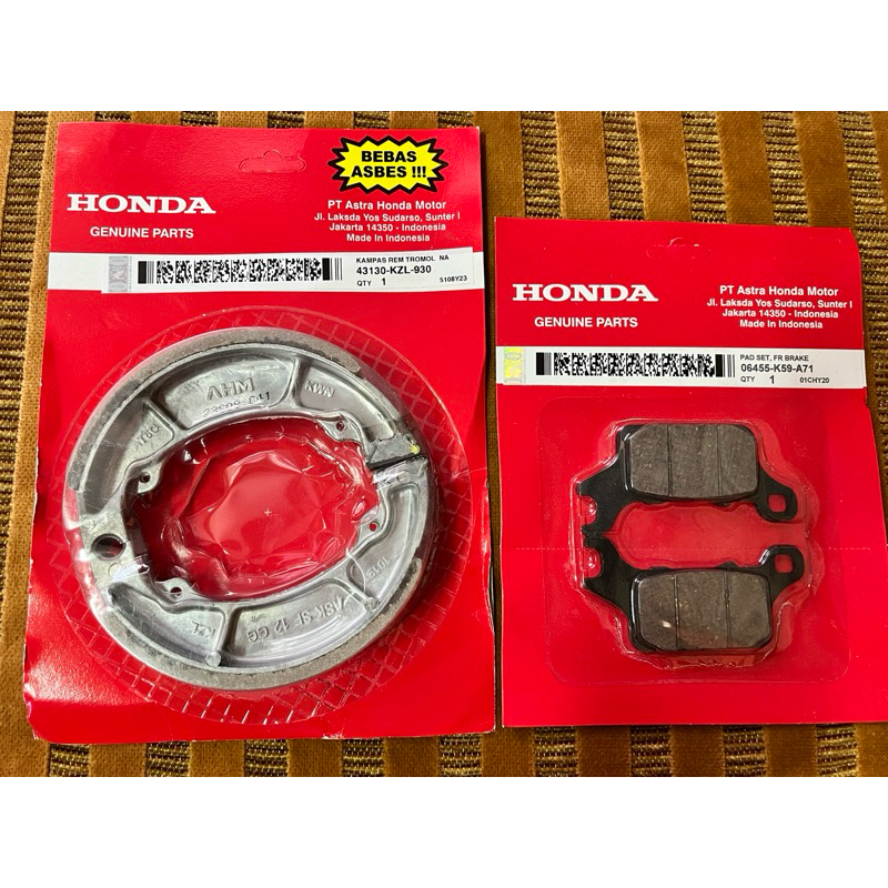 Honda Click 125 v2, 125 v3, 150 v2, 160 CBS, Genio 110 Brake Pad Brake