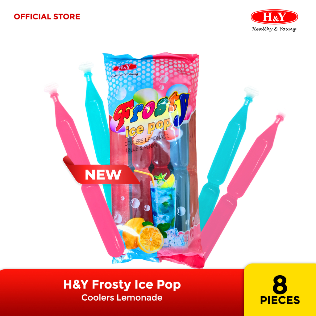 H&Y HEALTHY & YOUNG Frosty Ice Pop Coolers Lemonade 8pcs/pack | Shopee ...