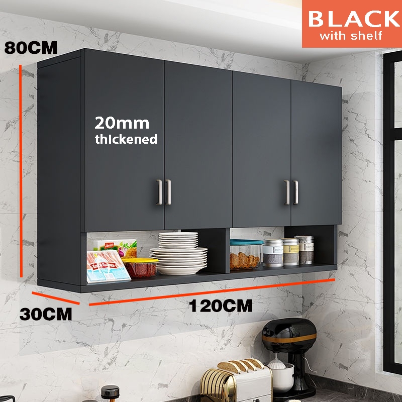 IKAE Hanging Kitchen Cabinet Wooden Wall Cupboard Cabinet for Kitchen ...