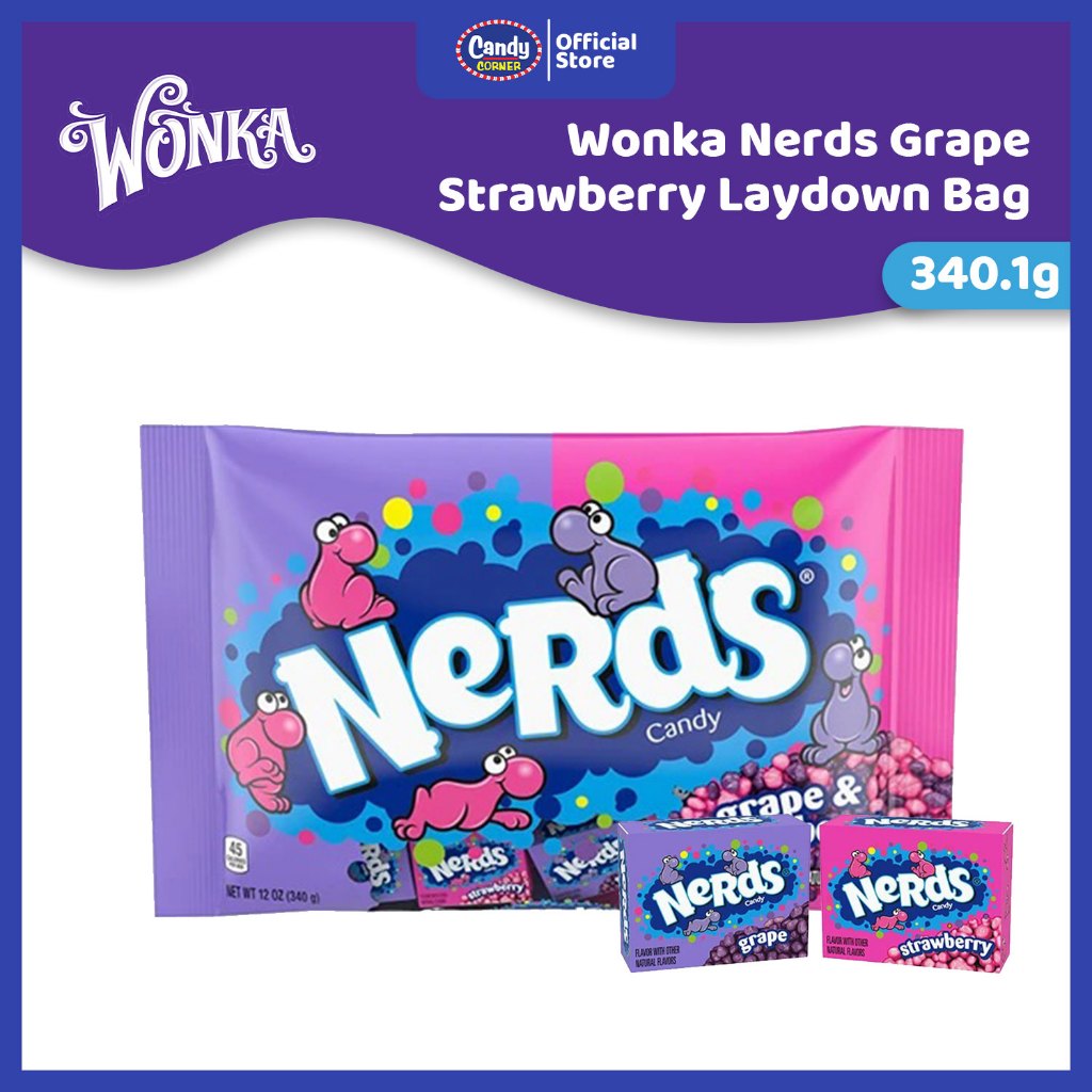 Wonka Nerds Grape Strawberry Candy Laydown Bag 340.1g | Shopee Philippines