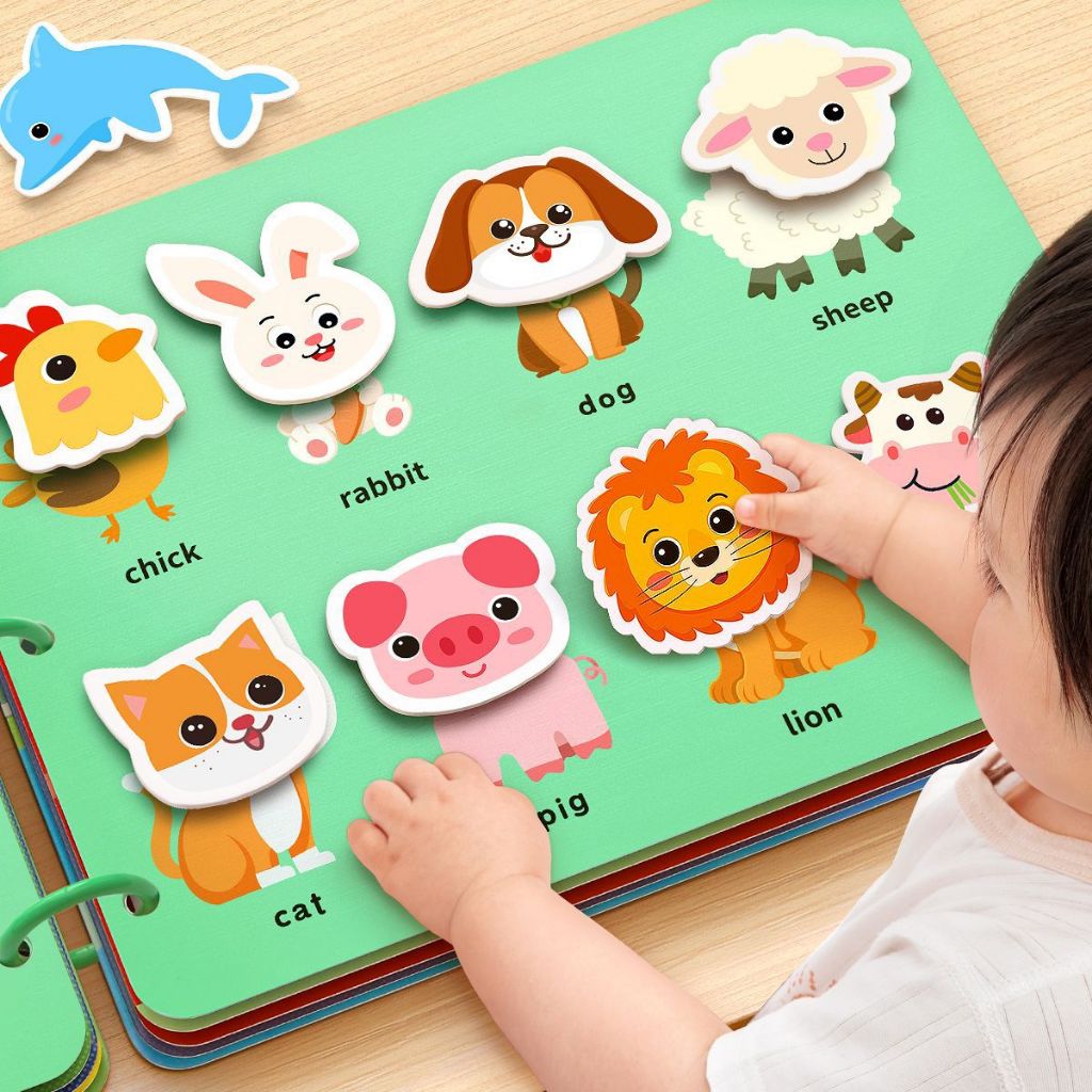 Ibaby 30 Pages Sticker Game Busy Book For Toddler Baby Activity Book 