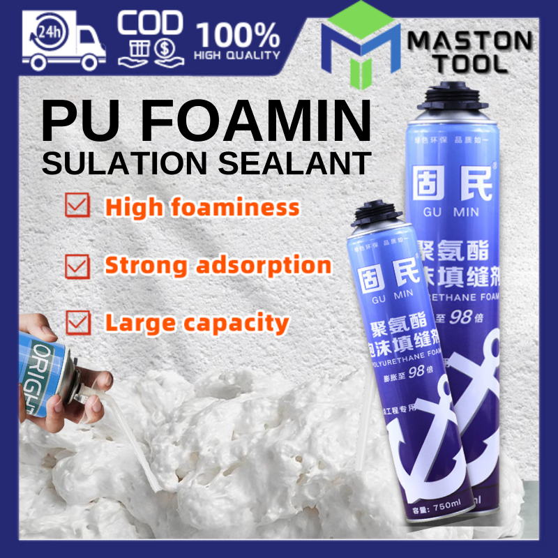750ml Polyurethane Expanding PU Foam Spray Sealant Waterproof Quick ...