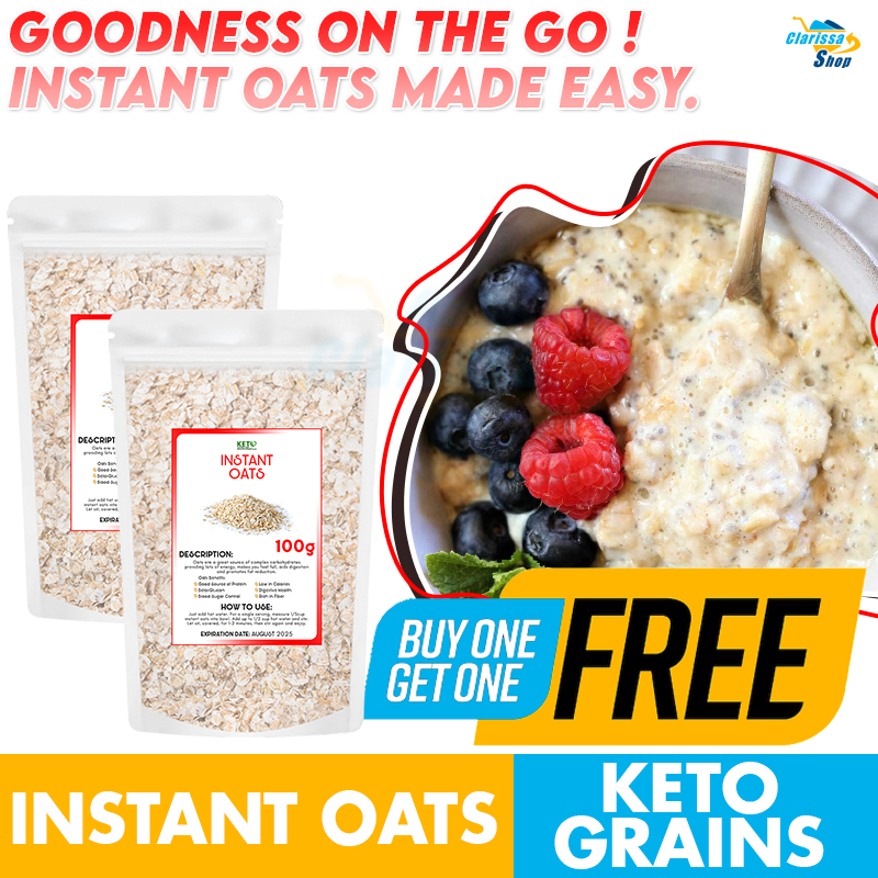 BUY 1 TAKE 1 Instant Oats 100g Oatmeal / Easy Cooking / Diet-Friendly ...