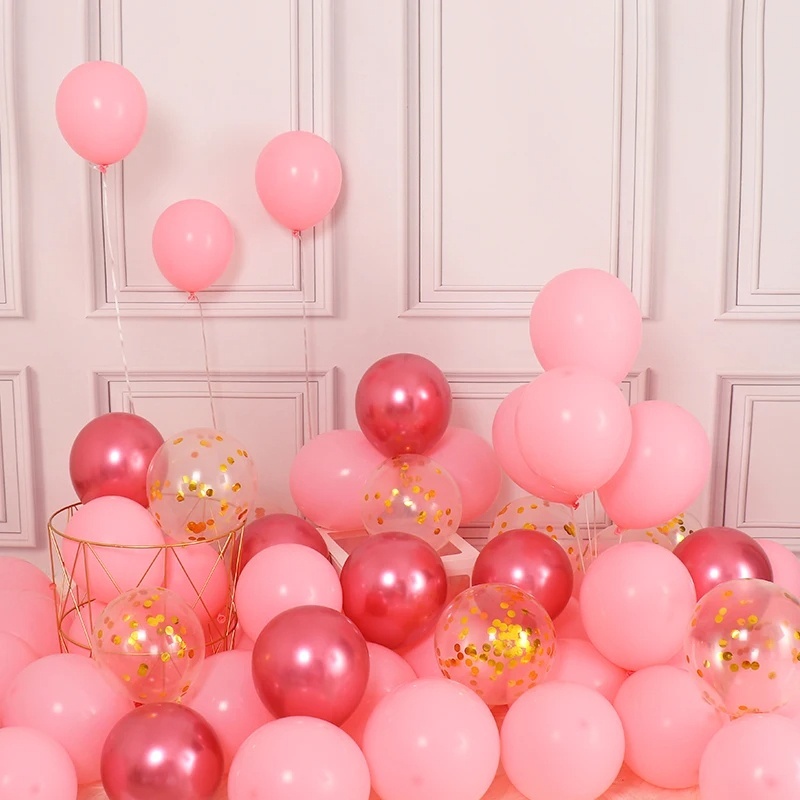 20pcs pink balloon set party Wedding anniversary Valentine's Day ...