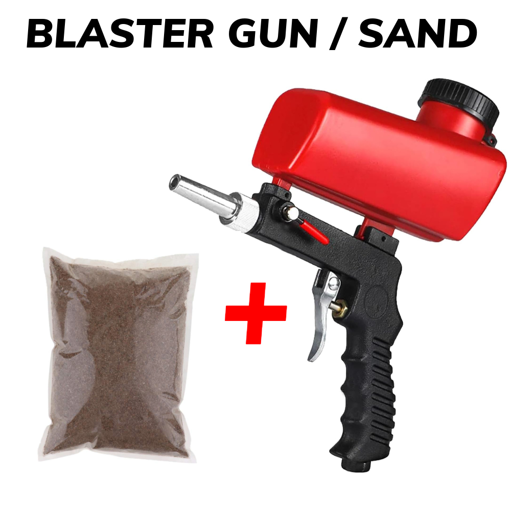 Sand Blaster Gun Kit,Hand Held Sand Blasting Spray Gun Adjustable Media ...