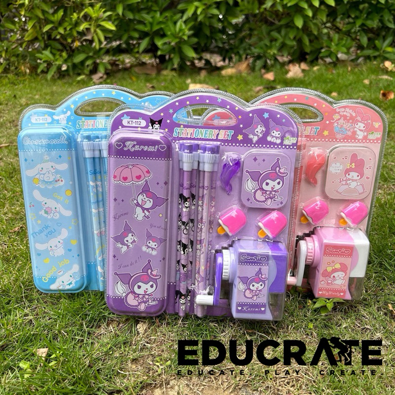 educratePH Stationary Set Pencil case / pencil HB / eraser and