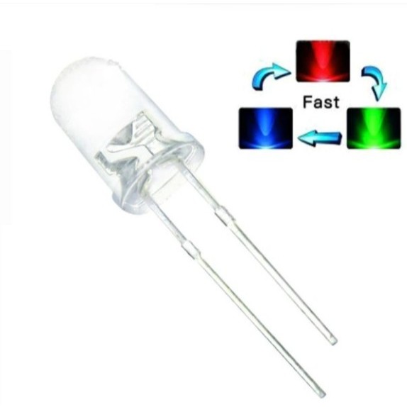 1PC. LED 5MM TRANSPARENT RGB (RED/GREEN/BLUE) | Shopee Philippines