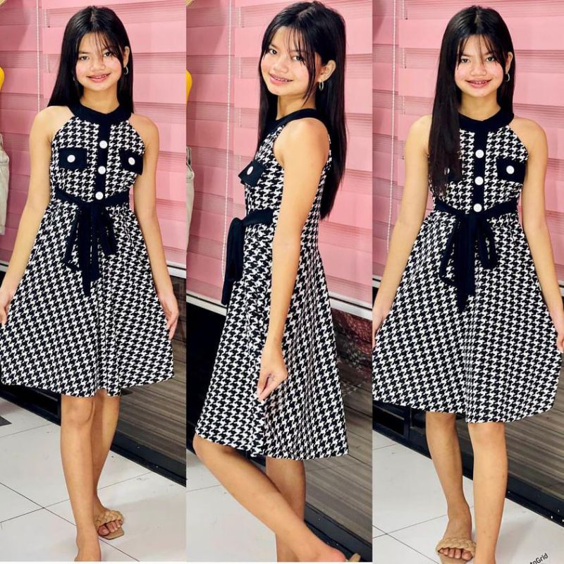 Pre teens Dress Oufit For kids Girls Fashion 9 14 Shopee Philippines
