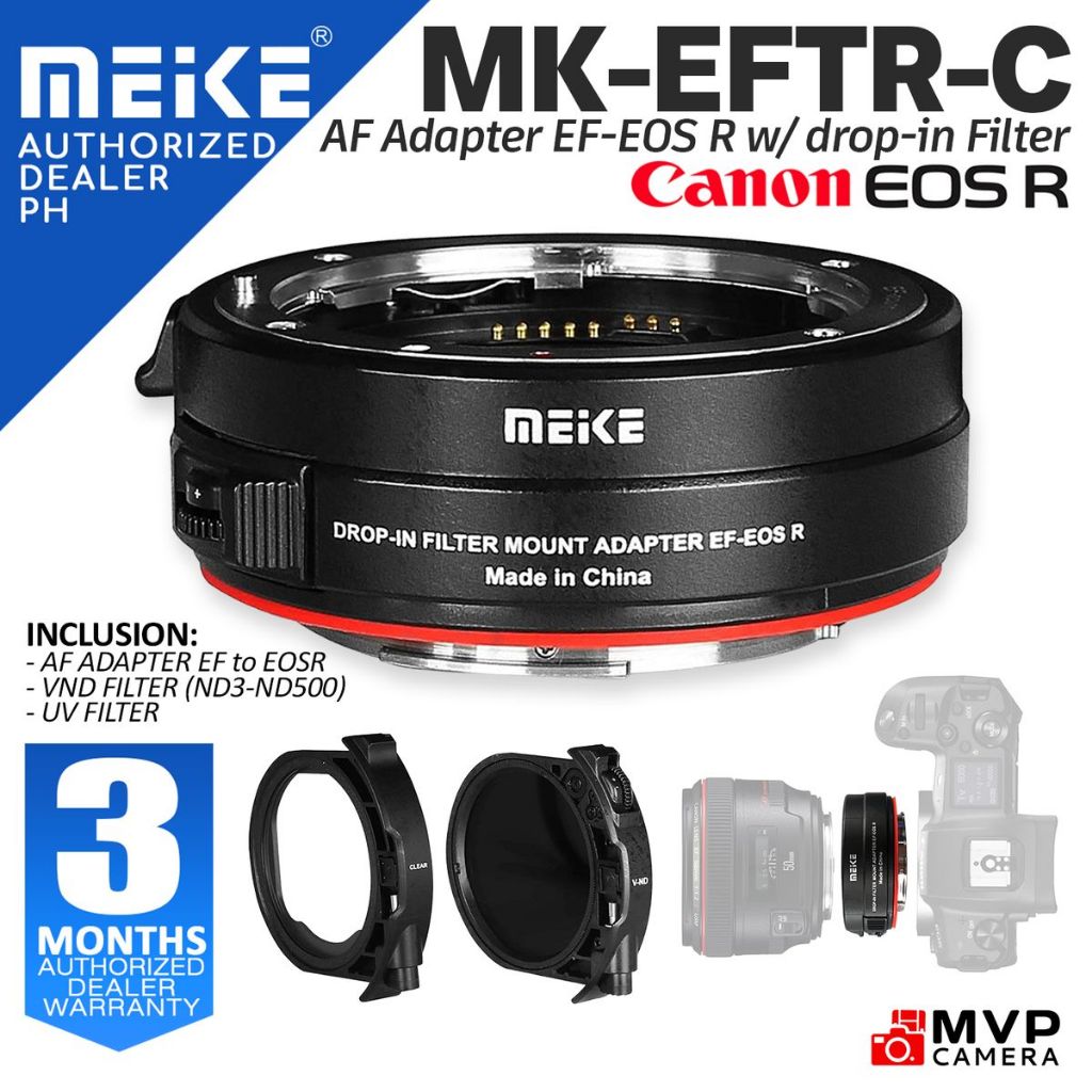 MEIKE MK-EFTR-C Autofocus AF Adapter with Drop-in Filter for Canon EF EFS  to EOS R RP MVP CAMERA - Main Image
