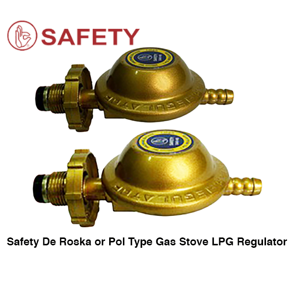 Safety De Roska or Pol Type Gas Stove LPG Regulator for M-Gas, Fiesta ...