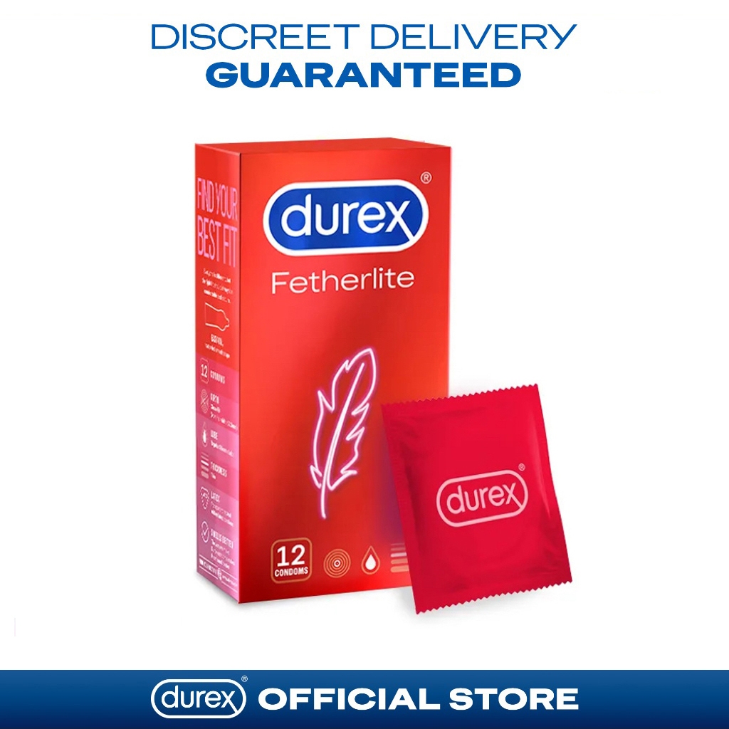Condoms Durex Fetherlite Thinner Lubricated Condoms 12s | Shopee ...