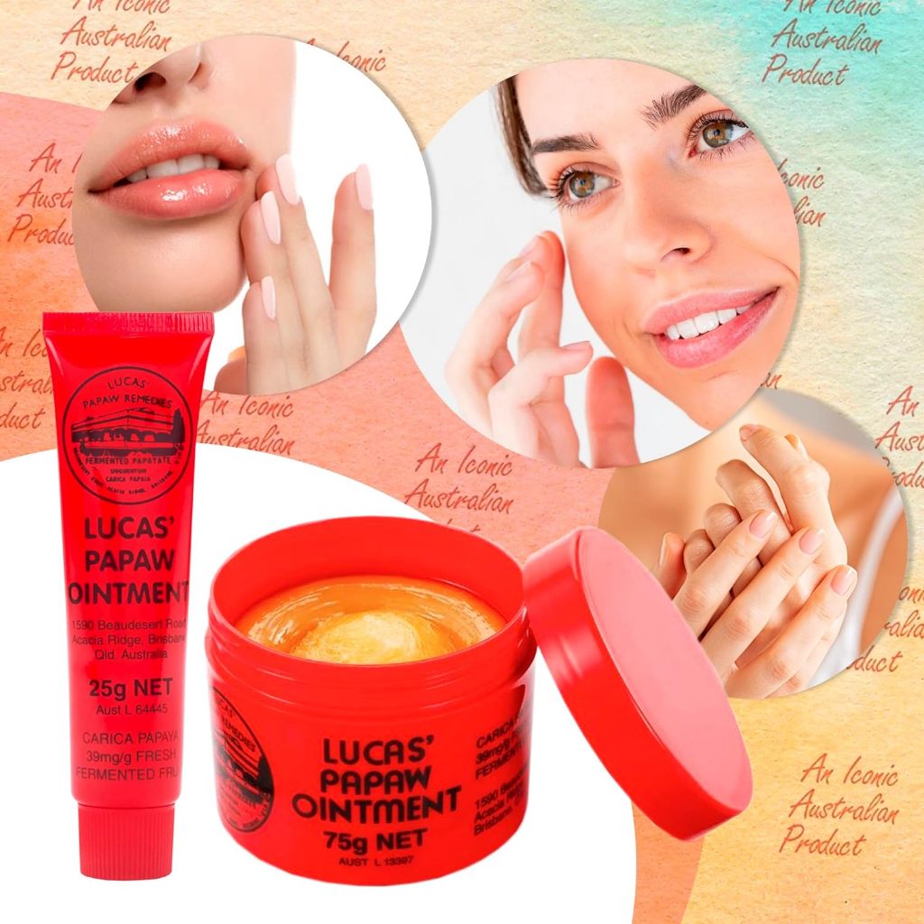 Lucas' papaw ointment Lip Balm Papaya Skin Repair Cream acne treatment ...