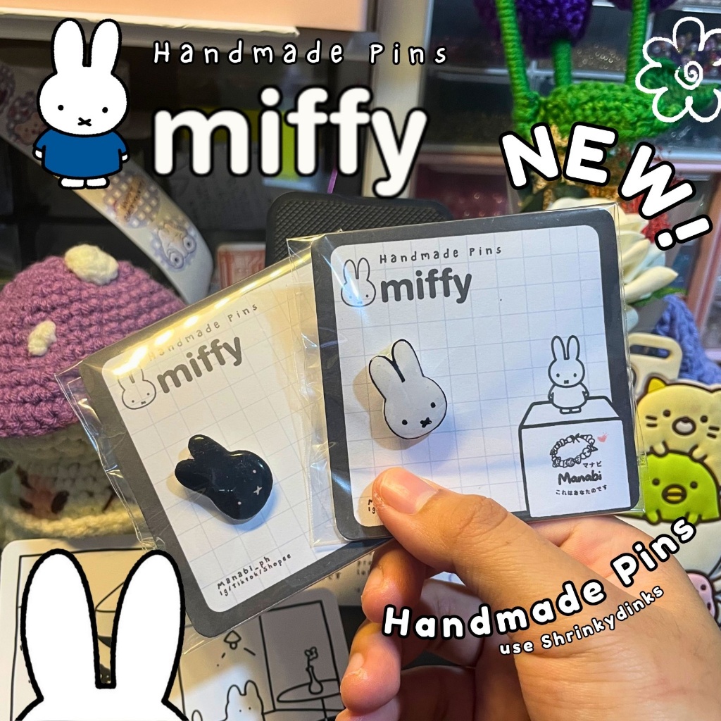 Miffy Handmde Pins I Manabi_ph | Shopee Philippines