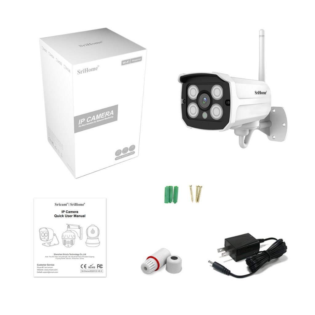 SriHome SH024 3MP wireless security camera WiFi waterproof HD Outdoor Cameras AI Human Detection AP Shopee Philippines