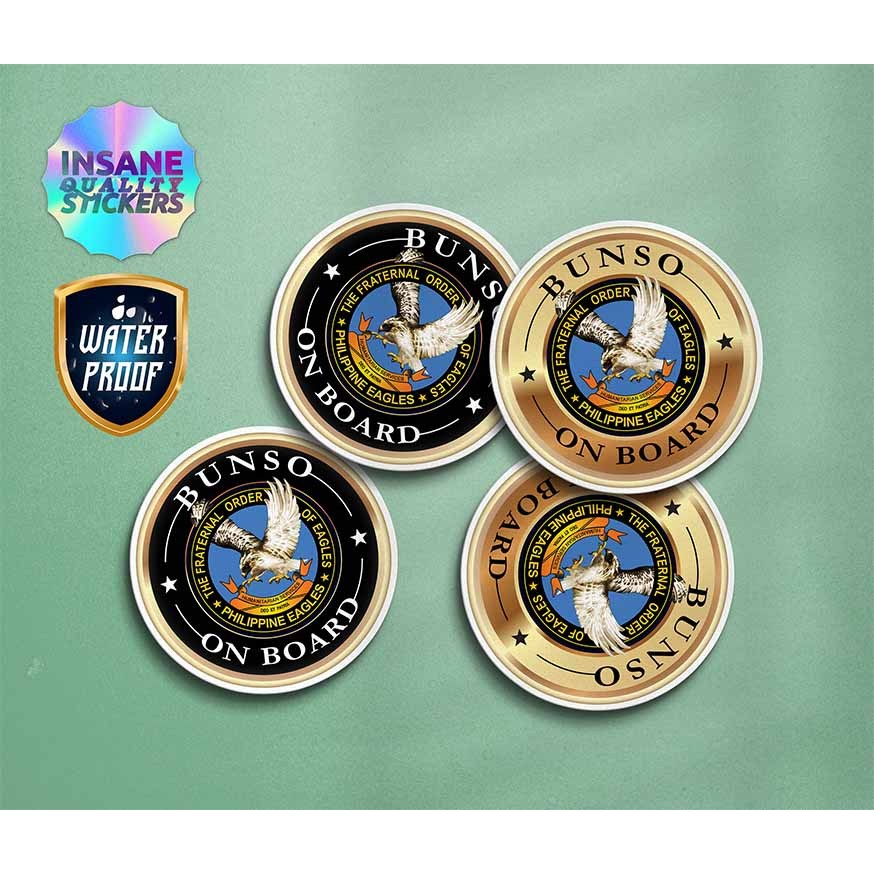 IQS TFOE Bunso Sticker Reflectorized Water proof for Motorcycle ...